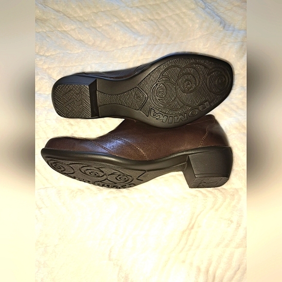 Romika Women's Brown Leather Mules Shoes Size 6.5 - Picture 4 of 6
